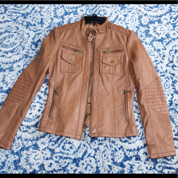 NWOT Michael Kors leather Jacket!! - Picture 1 of 4